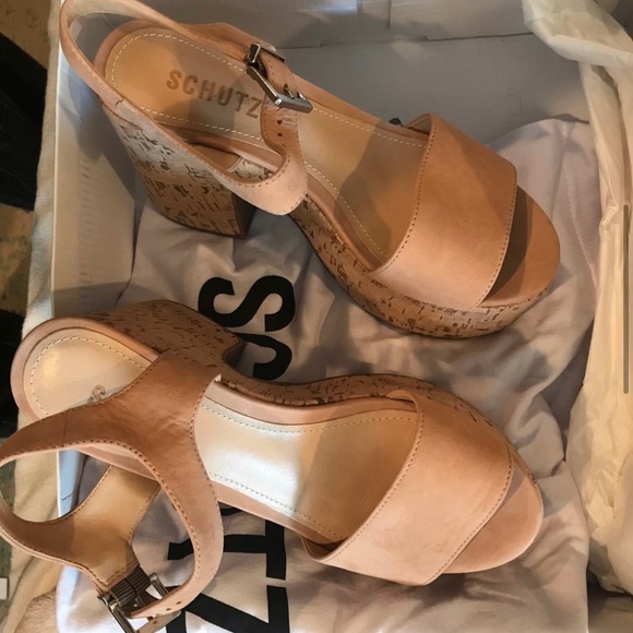 Schutz "Glorya" leather platform sandals. 5.5 - Picture 10 of 10